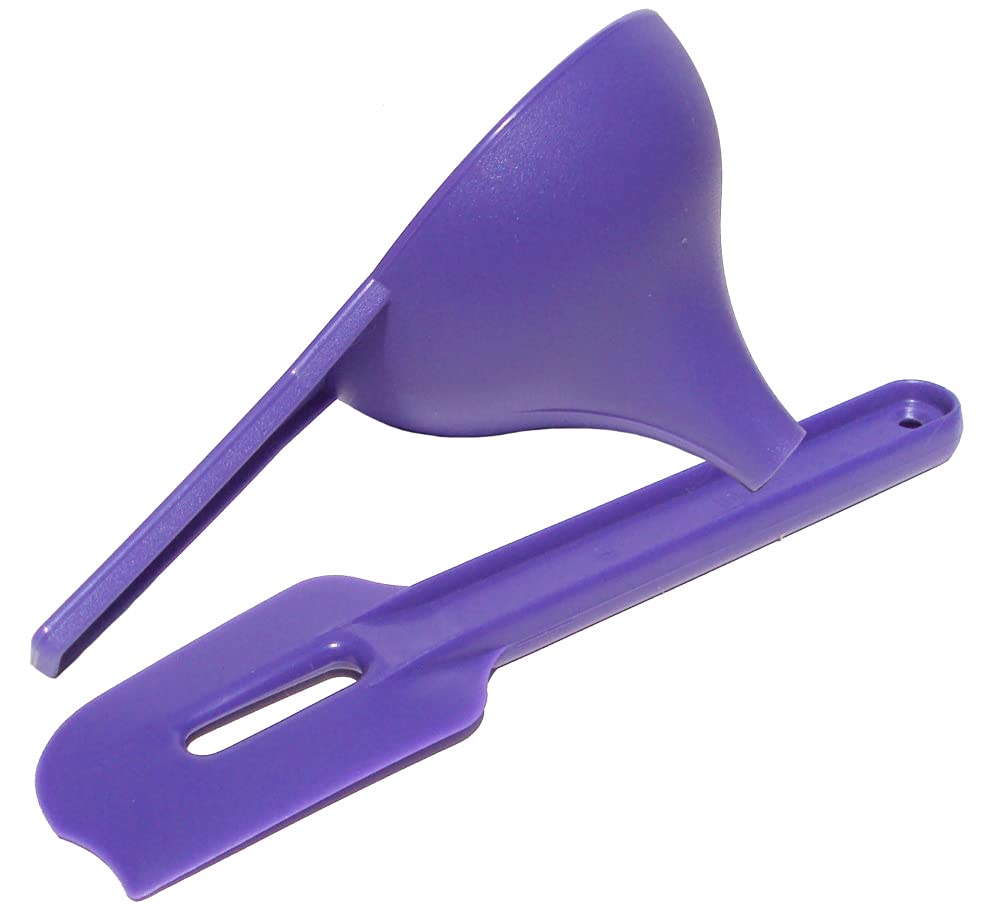 Tupperware Kitchen Gadgets Large Funnel and Paddle Scraper Lupine Purple