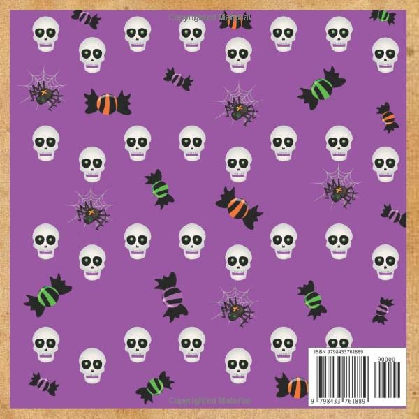 scrapbook paper cute halloween pattern for scrapbooking supplies & DIY craft junk journal pack kit 28 patterned crafting sheet for decoupage collage & ... 14 textured decorative papercraft design image 3