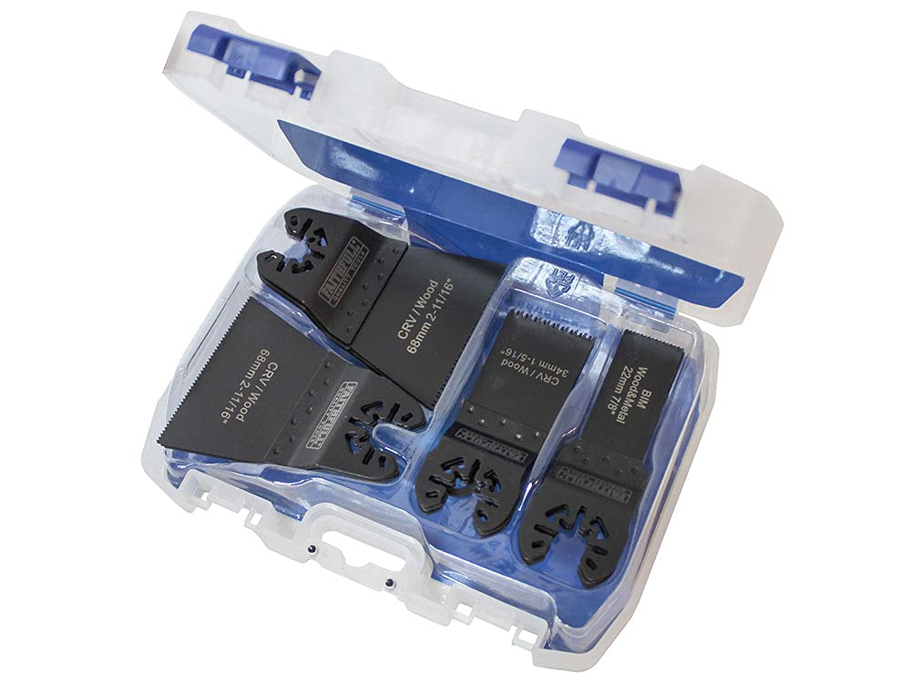 Black Faithfull Multi Tool Blade Set, 12 Piece 4 cm x 19 cm x 14 cm