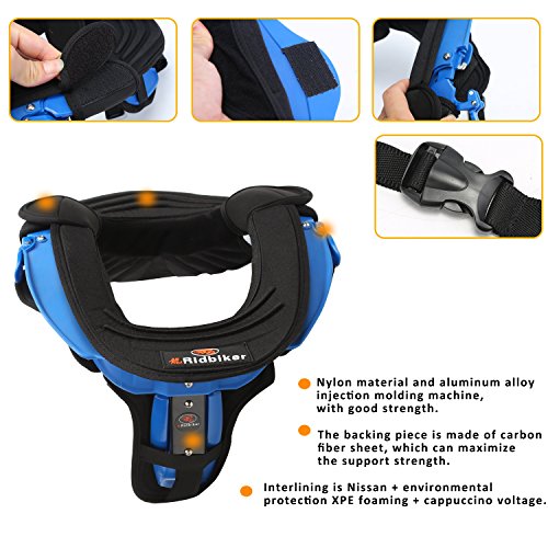 image for RIDBIKER Motocross Neck Brace for Adult Motorcycle Cycling Protector G