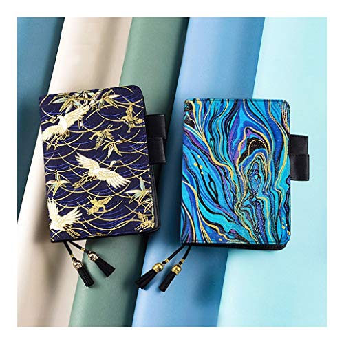 HJHJ Cuadernos Notebook Impreso, 100gsm Papel Superior de Color Beige, Hardcover Cloth Diario, de 80 Hojas, Disponible en Dos especificaciones, for la Escuela Oficina blocs de Notas