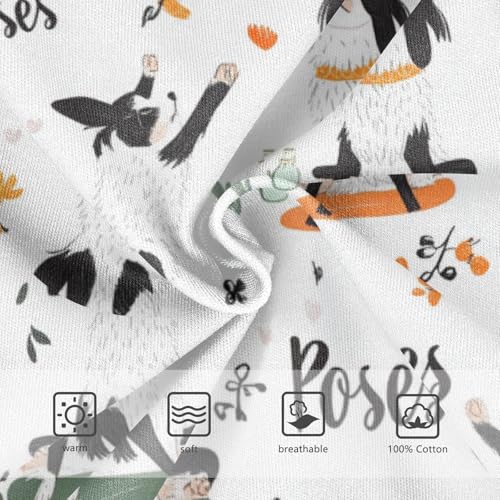 Wusikd Border Collies Doing Yoga Boys' Underwear Cotton Boys Briefs Soft Toddler Underwear 2T3