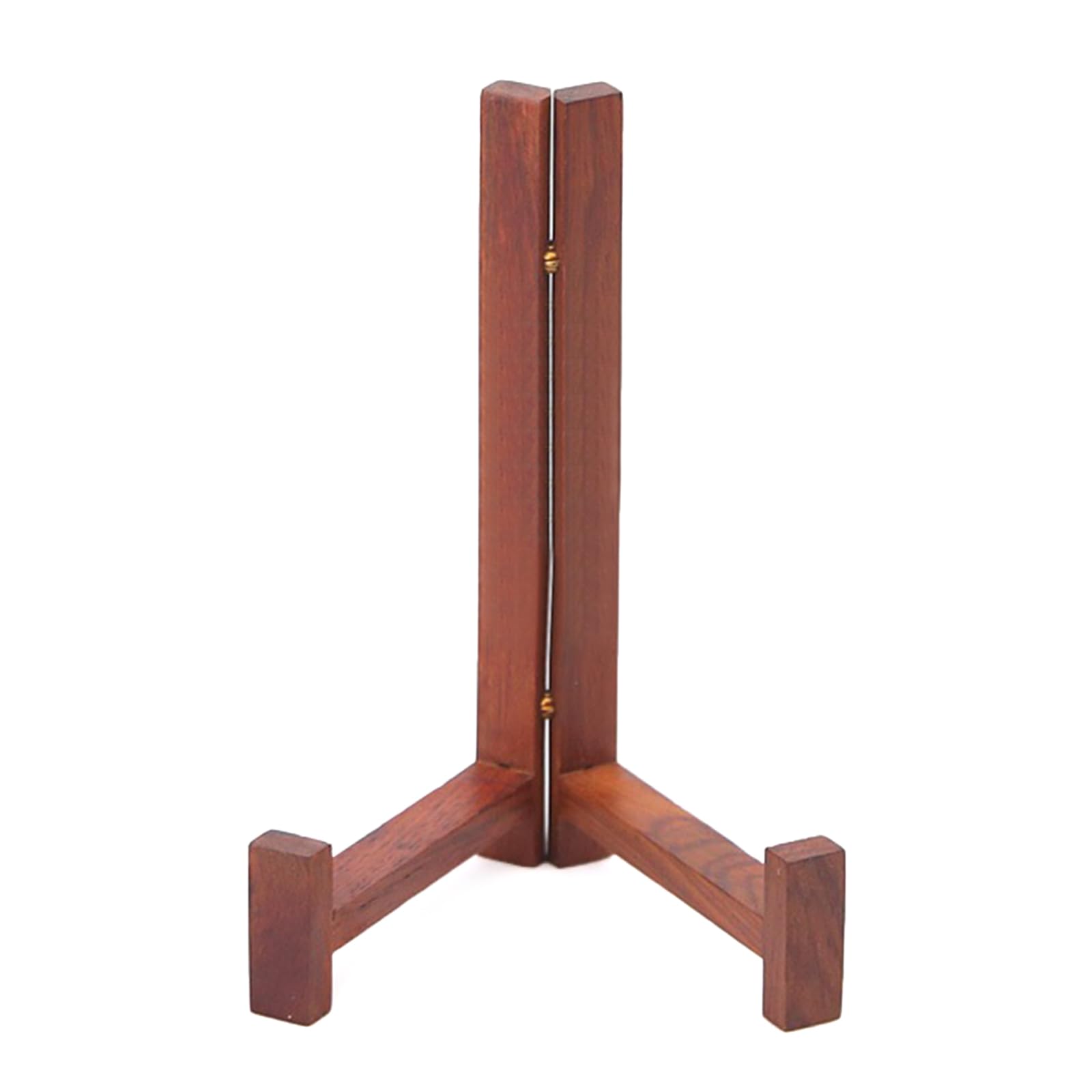 Hzbb 14Cm High Desktop Wooden Plate Display Stand Easel Artwork Storage Rack Pictures Frame Album Magazine Record Holder Decoration Easel Stand
