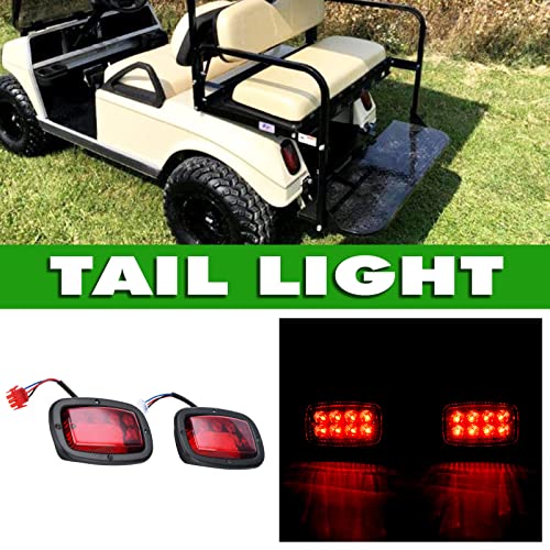 Led Headlight Tail Light Kit Compatible With Club Car Ds Golf Carts 1993-Up Street Legal Headlights Kit Tail Light Kit Assembly Compatible With Club Car Ds For Gas And Electric #TOP2