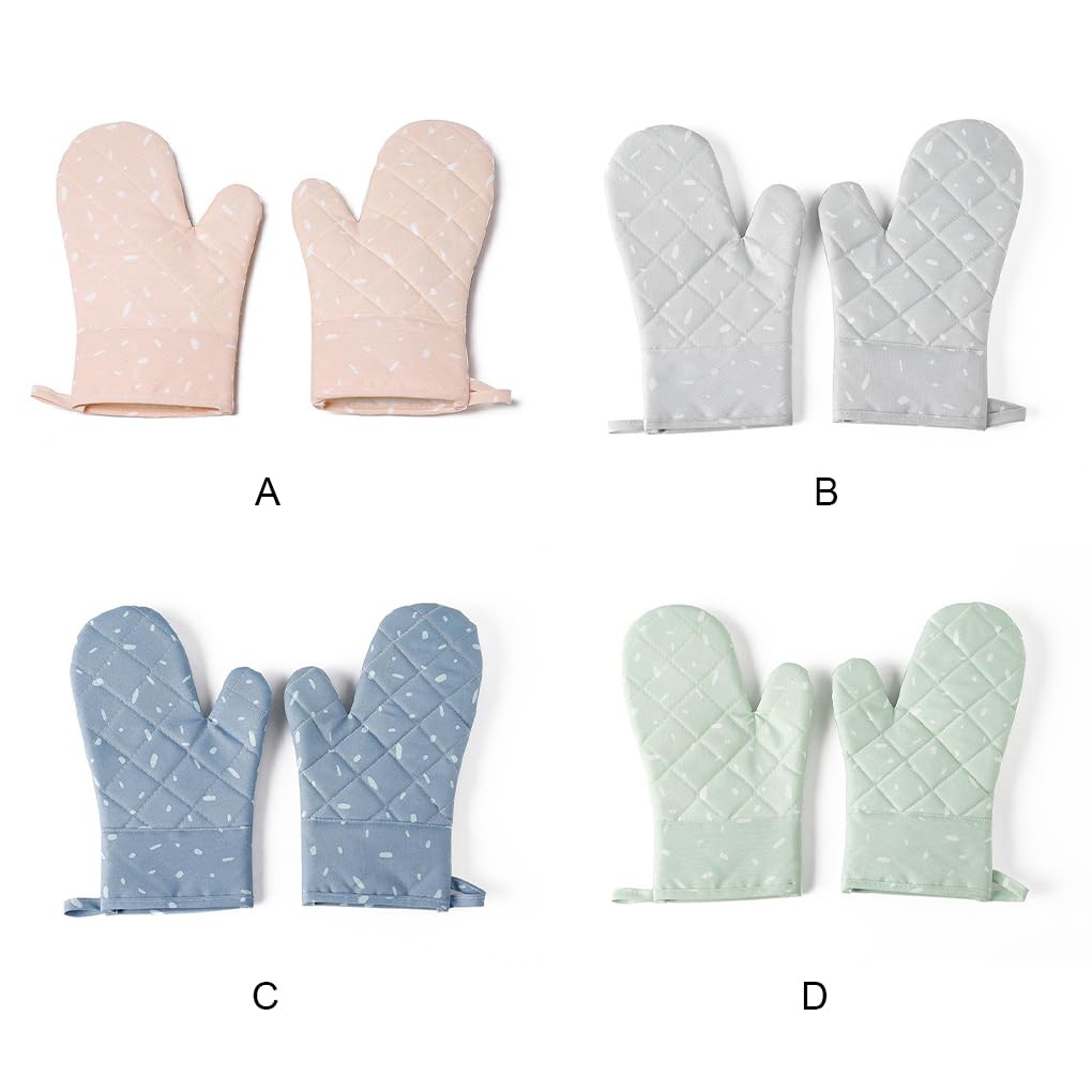 Lot de 10 gants de four à micro-ondes portables multicolores résistants à la chaleur Gants de cuisine pour la cuisine Bleu