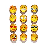 Refrigerator Magnets - 12 Pack 3 D Emoji Magnets for Whiteboard/Dishwasher, Cute Magnetic Emoji Chriatmas Gift Office Supply Fun Fridge Magnets for Toddlers By Aibily