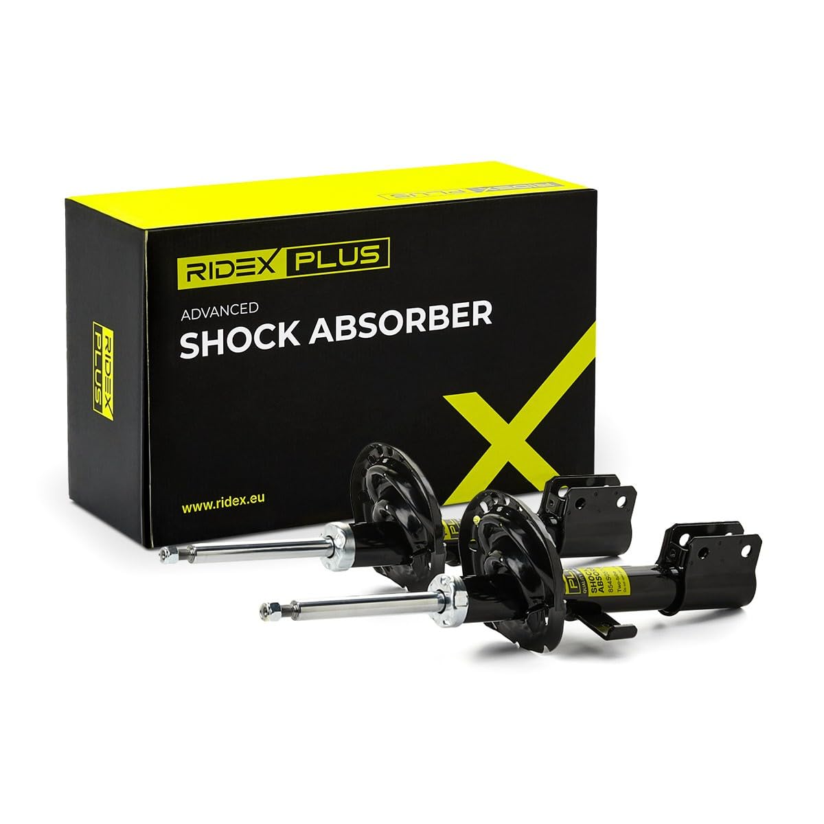 RIDEX PLUS 854S18998P 2x Amortisseur Avant Compatible avec RENAULT Clio 3 3/5 portes BR0/1, CR0/1