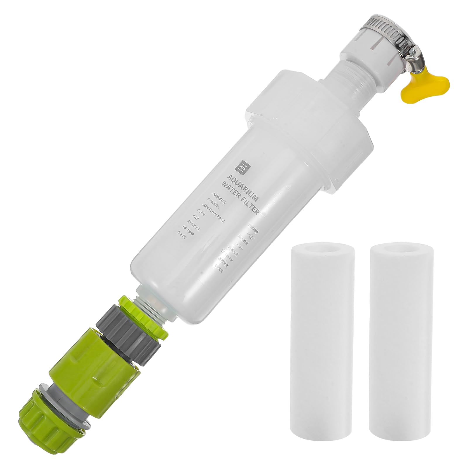 Filtre eau aquarium cartouche déchlorante pour éliminer le chlore du robinet