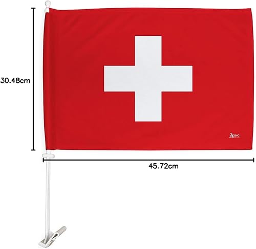 Miniatura 164 de Bandera de Estados Unidos con poste para coche, bandera para carros, 2 unidades, bandera de América, capó para auto, 4 de julio, decoración