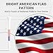 Golf Tees Western Birch Wood 5x More Durable 5x Stronger Value 50 Pack 1 1/2 2 3/4 3 1/4 Inch, Reduce Friction Wooden Long-Lasting, Spin Tall Sturdy Base for Stability (USA Flag, 3 1/4 Inch)