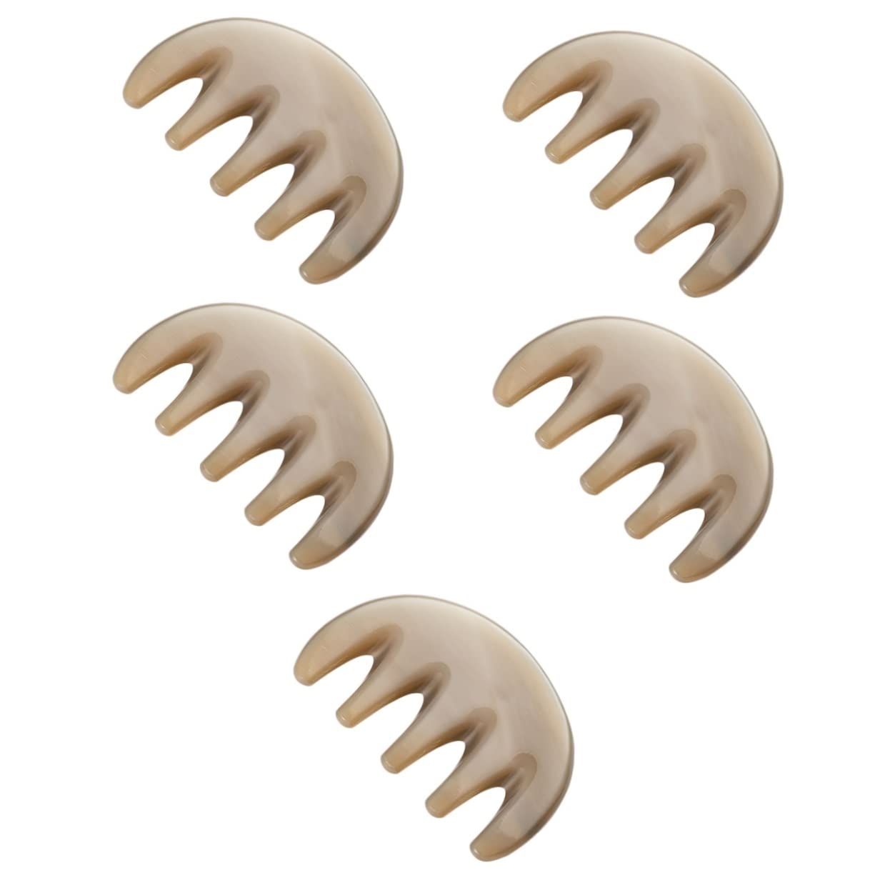 Beaupretty 5 Pièces Peigne De Massage À Cinq Dents Tête De Massage Masseur De Cuir Chevelu Outil De Massage Guasha Peigne Gua Sha Pour Brosse De Massage Du Cuir Chevelu Outils Et Équipements
