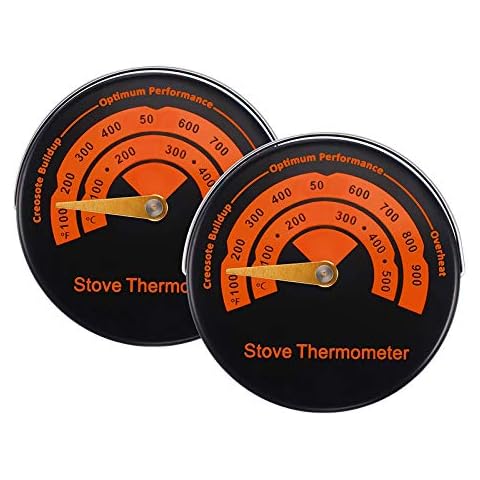 Nudiuhis 2 Teiliges Magnet Thermometer Topter Temperatur Messer Abzugs Thermometer Cover