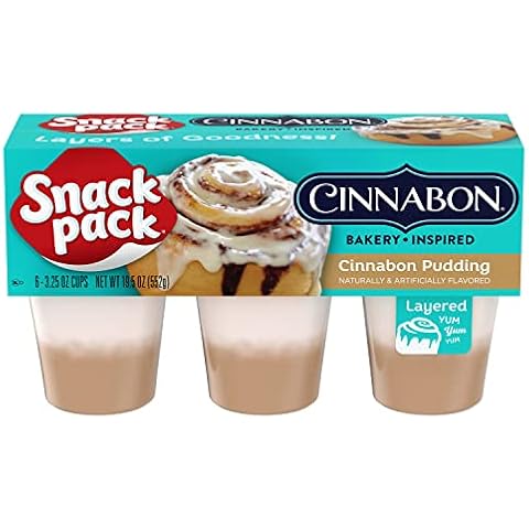Snack Pack Cinnabon Bakery Inspired Flavored Pudding Cups, 3.25 oz. 6 Count Cover