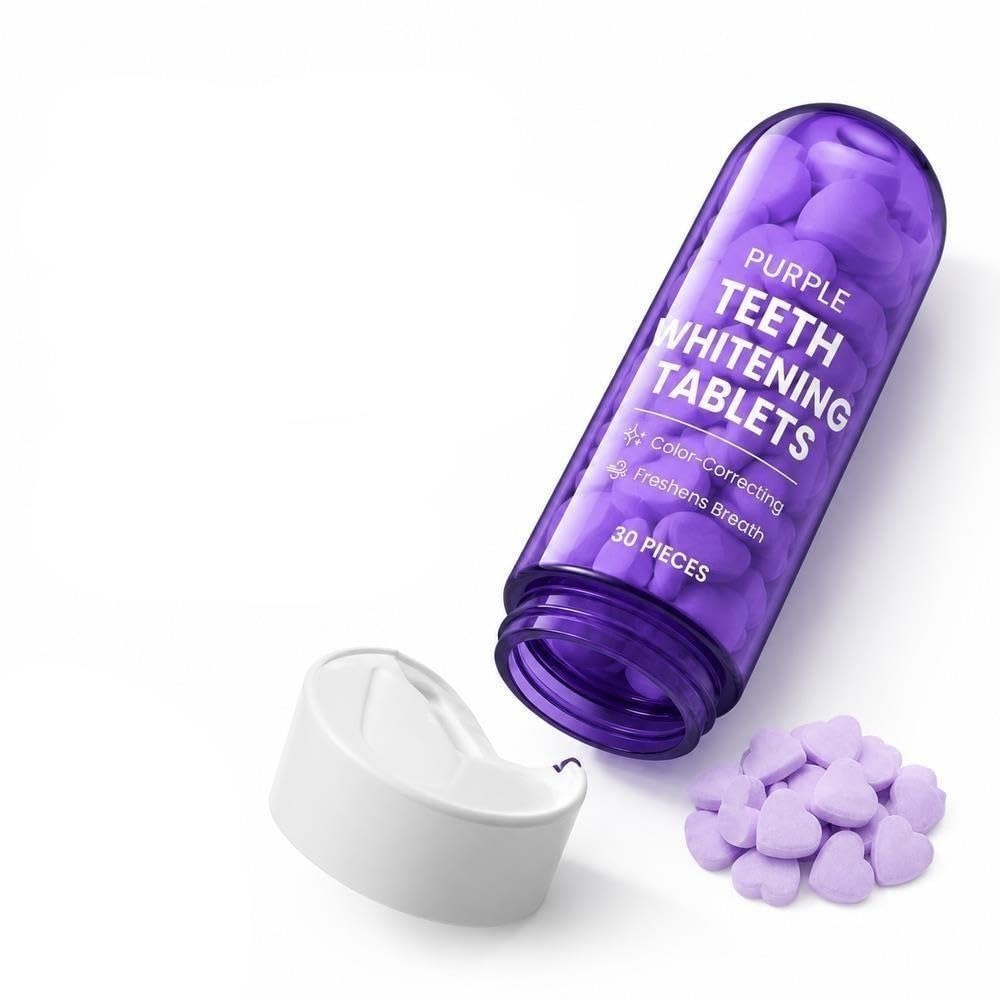 Comprimés Dentifrice Solide Violet, Saveur Menthe For Bucco-dentaires