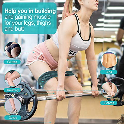 BERTER Resistance Bands for Legs and Butt, Workout Exercise Hip Bands, Fitness Booty Loop Non-Slip Bands for Squats, Deadlifts, Yoga, Sport, Pack of 3 - Thumbnail 6