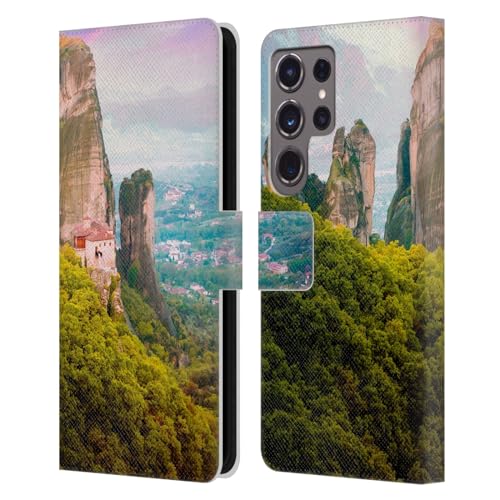 Funda de cuero Samsung Galaxy S24 Ultra libro arte montaña