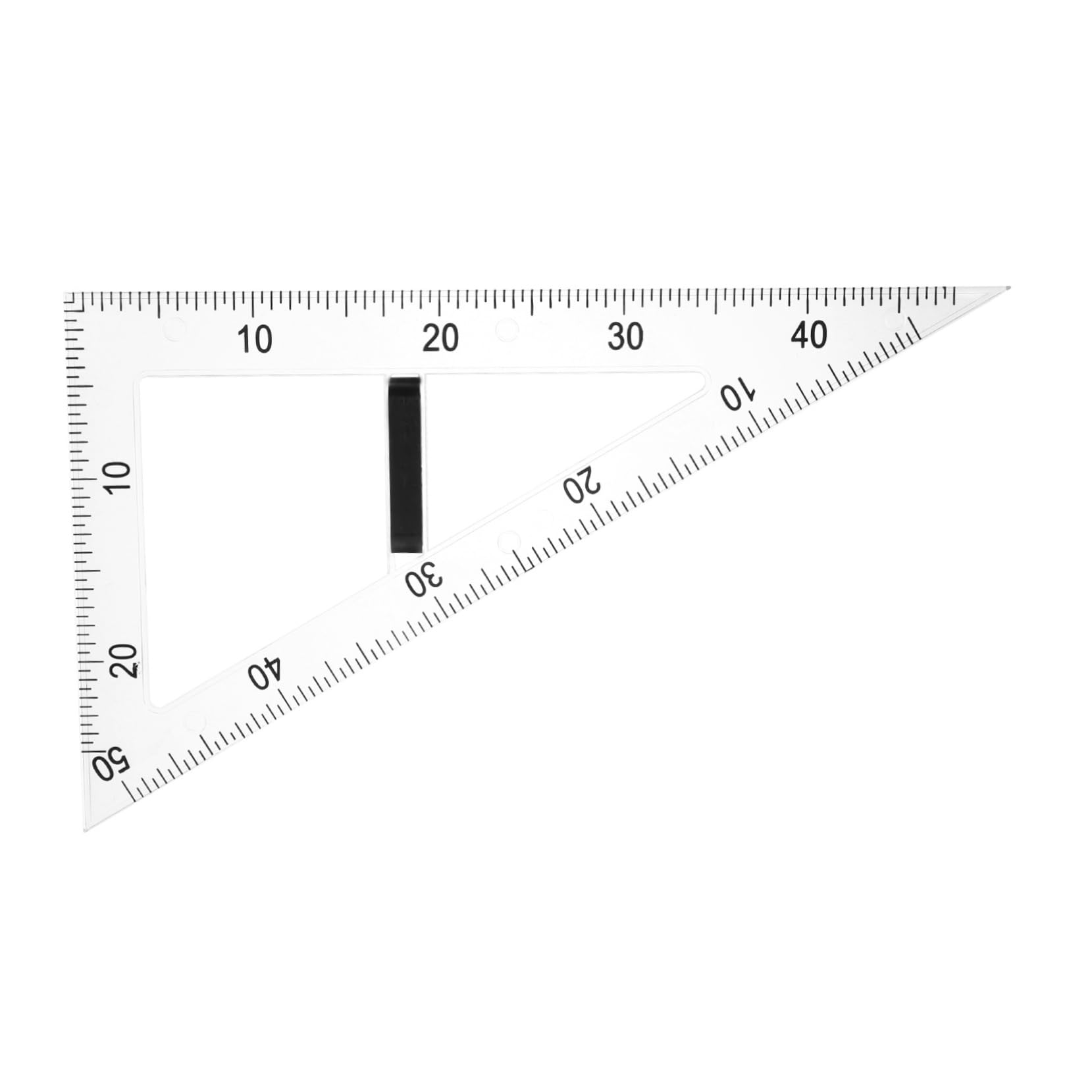 PLAFOPE Règle Triangulaire Magnétique Adapté au Dessin Technique Outil Pédagogique Multifonction en Abs et Prévention de Perte pour Enseignement en Mathématiques et Physique