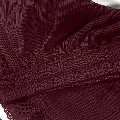 Plus Size Pants for Women Summer Fall Lace Linen Track Gym Tie Knot Basic Pants Pantyhose Tights Shorts Women 20254