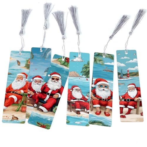 6 marque-pages de Noël à la plage pour passionnés de lecture
