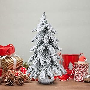 1pcsprelittabletopchristmastreesnowflockedchristmastreewithledlightswoodbaseminixmaspinetreefortabledeskhomechristmasdecor  Urban Country Home Decor 1 pcs prelit tabletop christmas tree snow flocked christmas tree with led lights wood base mini xmas pine tree for table desk home christmas decor  urban country home decor