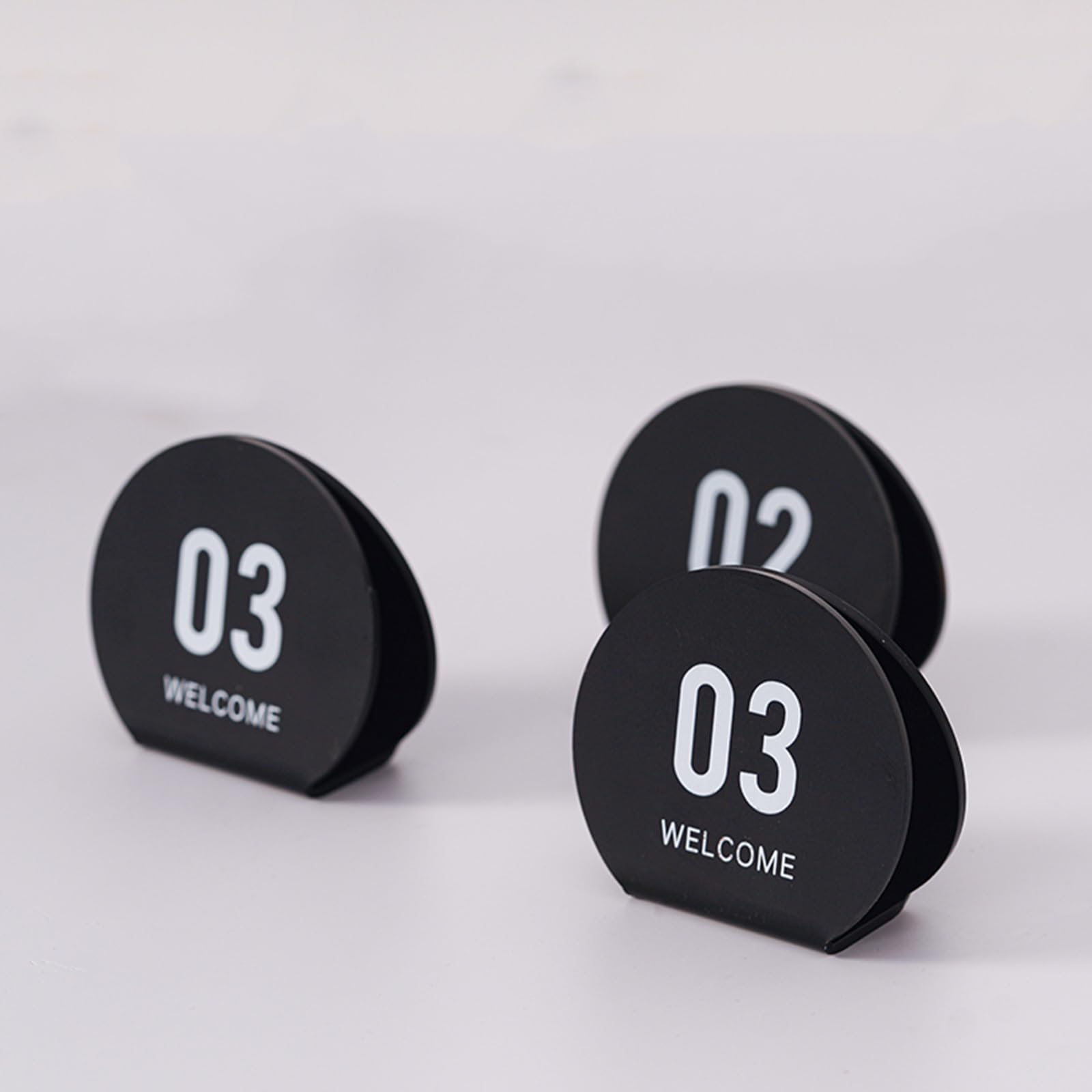 HJXGQJM Numeros De Mesa, 1-10 Acrilico Doble Carpa Numerada, Numero De Mesa De Restaurante Numeros De Mesa Carteles para Banquetes Recepcion De Boda