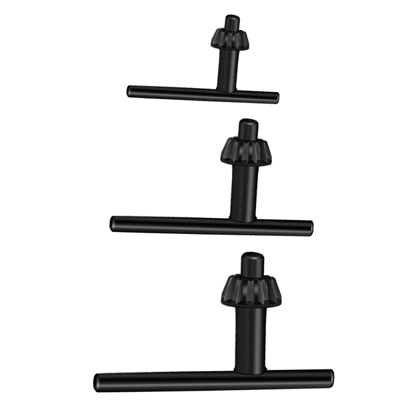 Multifunction 3pcs Drill Chucks Wrench Set Easy Grip Wrench Power Tool Accessory Manual Hand Tool for Stable General Chucks