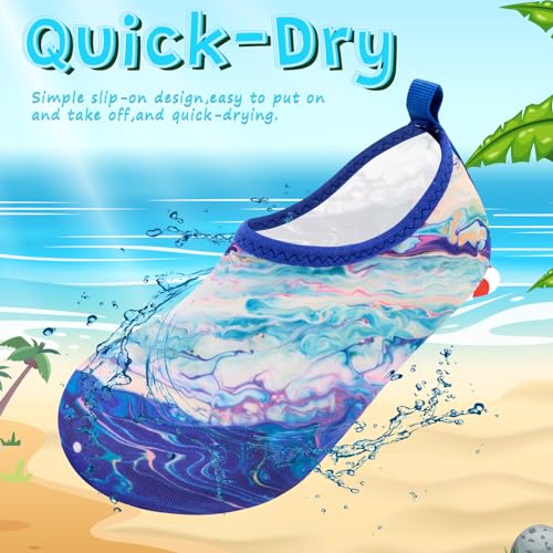 Image of VIFUUR Kids Water Shoes Girls Boys Quick Dry Aqua Socks for Beach Swim Outdoor Sports