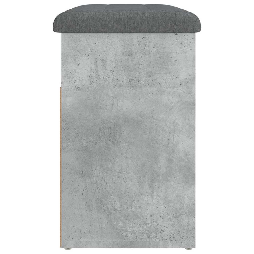 vidaXL Panca Porta Scarpe Grigio Cemento 62x32x50cm Legno Multistrato
