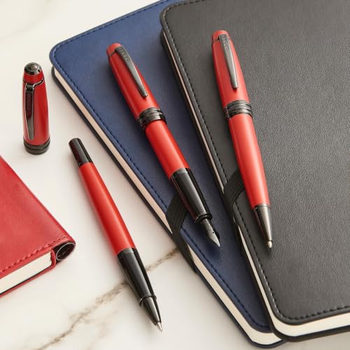Image of Cross Bailey Matte Black Refillable Rollerball Pen ? Medium Point, Black Ink, Presented in a Premium Gift Box