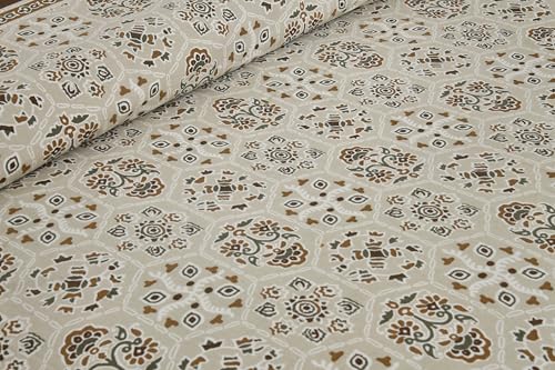 Image of King Size Cotton Bedsheet | 300 TC | 100% Cotton Flatsheet King Size with Two Pillow Covers | (254 * 274 cm, Khaki)