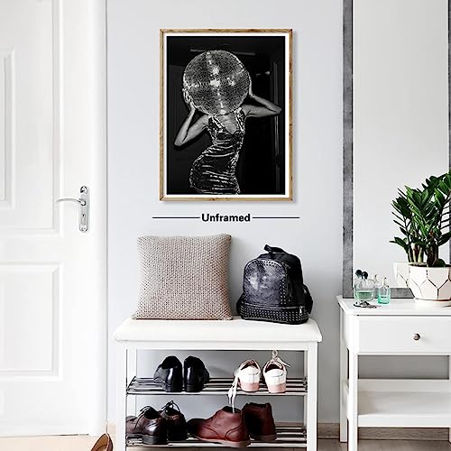 MKHFUW Black and White Canvas Wall Art Feminist Photo Fashion Poster Fashion Girl Wall Art Decor Wall Art Picture No Frame (Picture 6.3x60cmx1) - Image 4