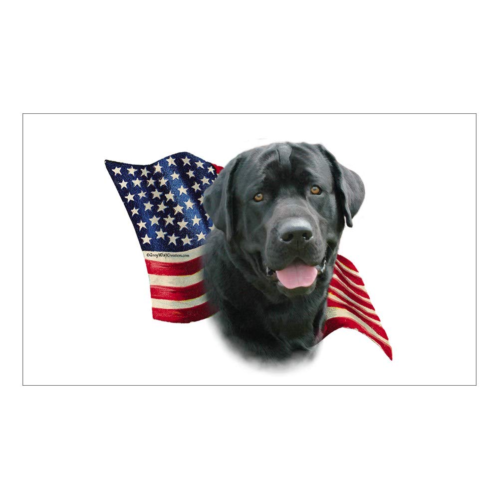 CNW Studio Black Lab Flag Decal Vinyl Bumper Sticker 5