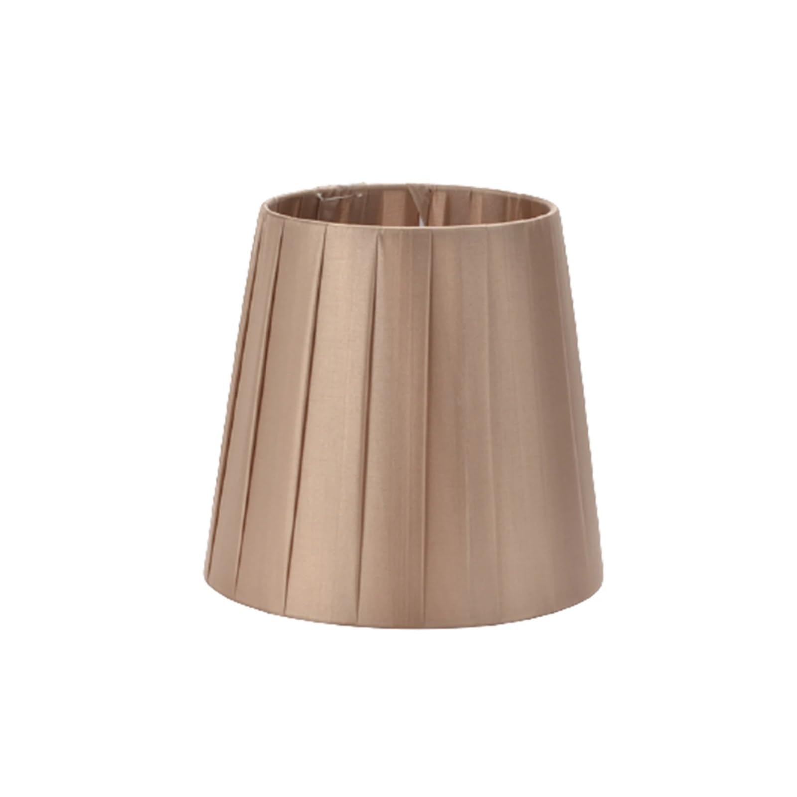 Small Clip On Lamp Shade Handmade Shape Lamp Shade for Bedroom Lampshade(Khaki)