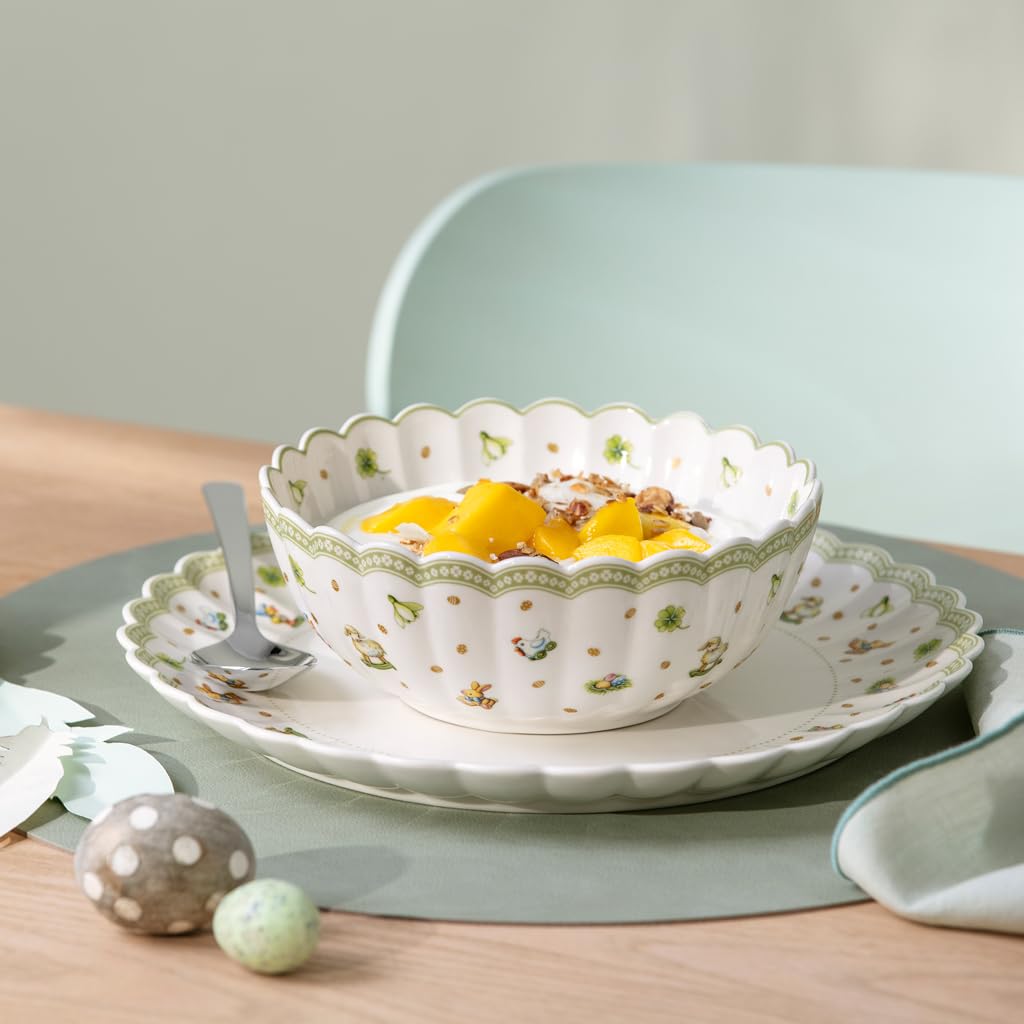 Villeroy & Boch – Easter Delight miseczka do musli, porcelana Premium, nostalgiczne motywy wielkanocne, złote detale, miseczka na płatki, do owoców i wiosennych potraw