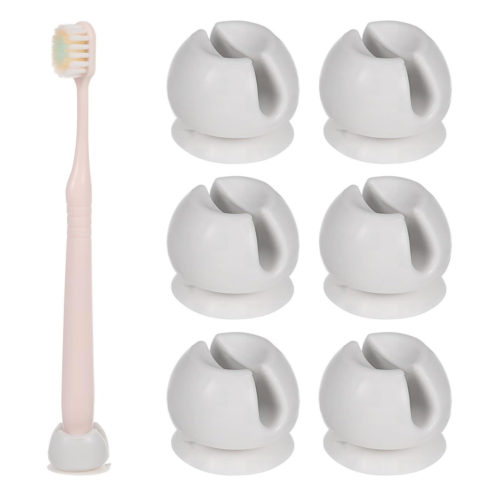 Porte-brosses à dents ventouse pour une salle de bain ordonnée