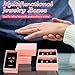 Batiyeer 36 Pcs Cardboard Jewelry Gift Boxes Jewelry Boxes Packaging Small Earring Gift Box with Lids for Necklace Ring (Pink,3.2 x 2 x 1.2 Inch)