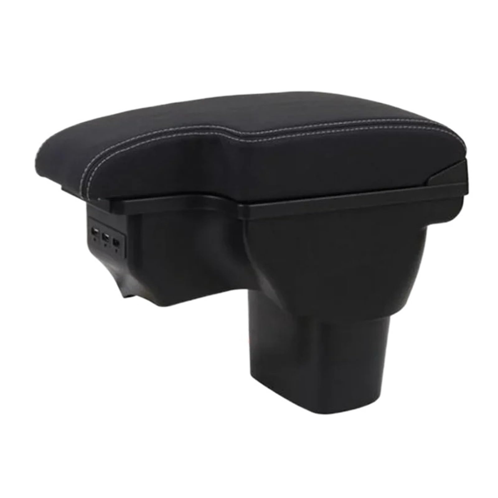 UMDJJU For NISSAN For Juke 2008-2019 Accessories Interior Details Storage Box Retrofit Parts USB Car Centre Console Armrest Box(A White line 3usb)