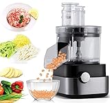 Electric Vegetable Fruit Dicer, 600W Electric Food Ground Meat/Diced/Shredded/Sliced, Fruit Food Chopper with 6/8/10/13/15mm Dicing Molds,Veggie Slicer