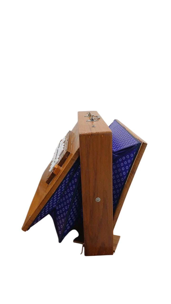 SHRUTI BOX SURPETI BIG FOOT PEDALE 440Hz 13 NOTE STRUMENTO MUSICALE IN LEGNO DI TEAK BKK544