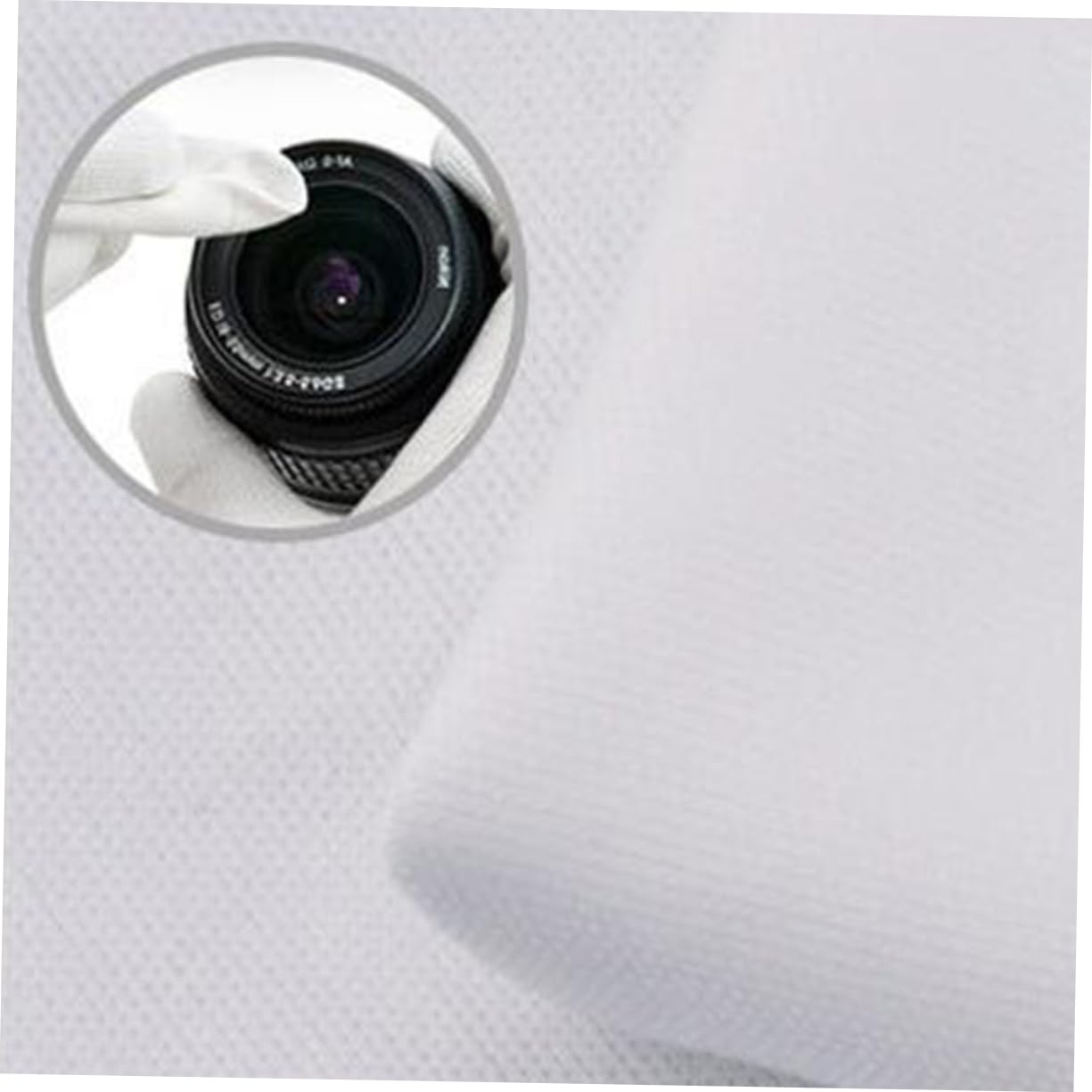 NUOBESTY 100 Paños Antiestáticos Absorbentes de Poliéster para Limpieza Delicada en Producción de Circuitos Electrónicos Color Blanco
