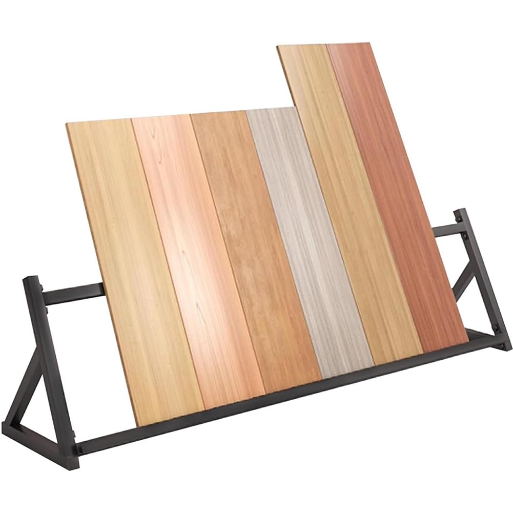 Présentoir carrelage métal de 120 cm pour valoriser les échantillons en centre commercial