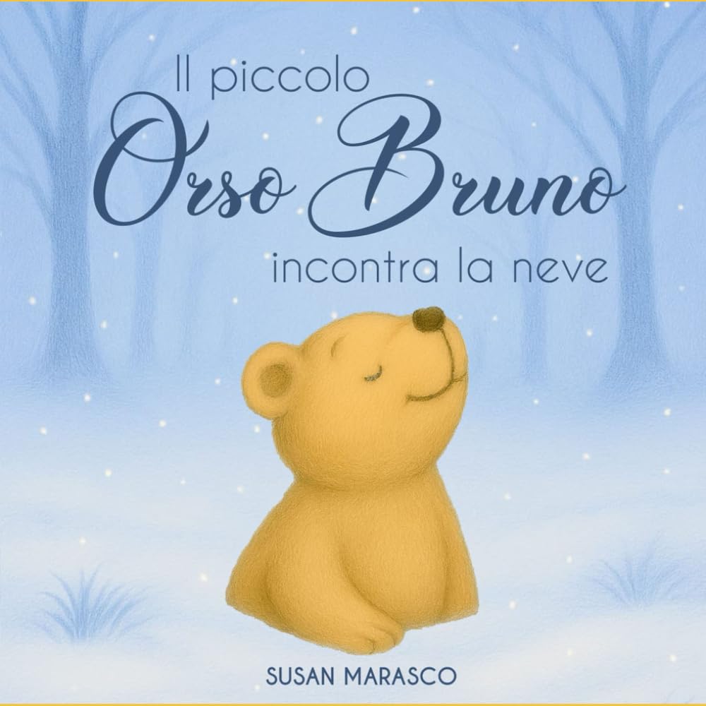 Il piccolo Orso Bruno incontra la neve