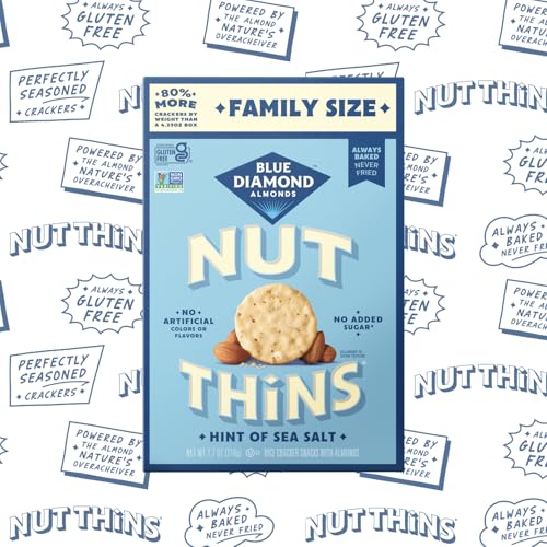 Image of Blue Diamond Almonds Nut-Thins Hint of Sea Salt Cheese, 7.7 oz, Pack of 1