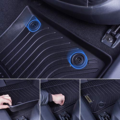 Orealtrend Car Mats Replacement For Floor Liners Toyota Camry 8Th 2018-2023 (Not For Hybrid & 2020-2023 Awd Model) All Weather Guard Black Front Rear Car Carpet-Custom Fit Durable Odorless #TOP6