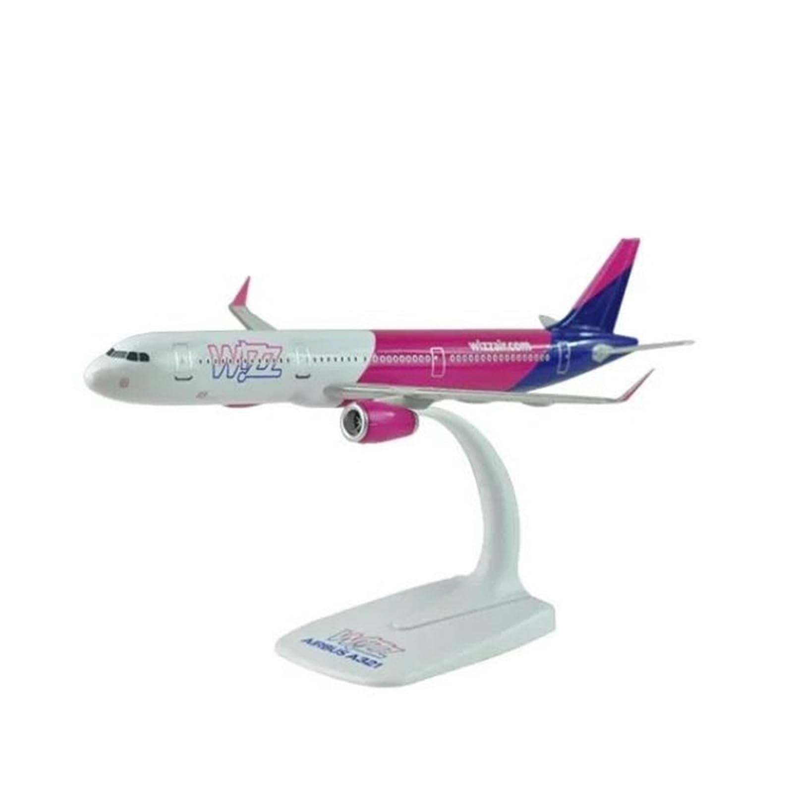 Aerei in Metallo in Miniatura Resina 20 Cm per WIZZ Air A321 Neo Modello Aeromobile Pressofuso in Miniatura Modello Aereo Kit per visualizzazione
