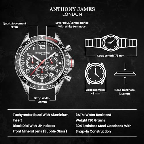 Limited Edition Skelet automatisch stalen en Witte herenhorloge - Met de Hand geassembleerd – Bild 4