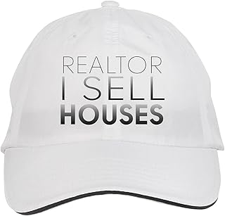 Makoroni - Realtor I Sell Houses Hat Adjustable Cap, DesN5 White