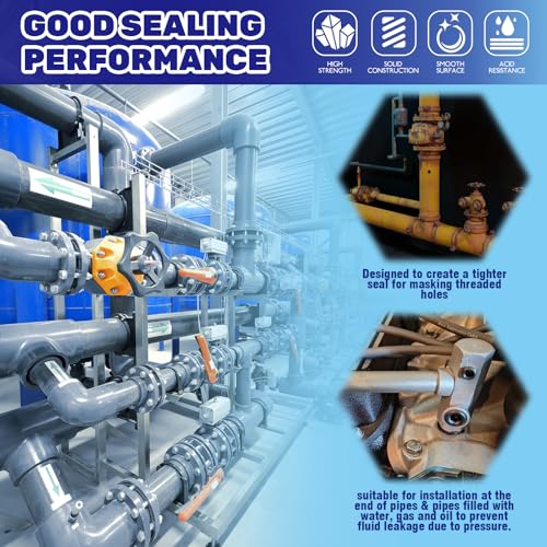 30 Pcs Carbon Steel NPT Pipe Plugs Assortment Kit 1/8" 1/4" 3/8" 1/2" 3/4" Internal Hex Thread Socket Pipe Plug for Sealing Pipe Port - Image 6