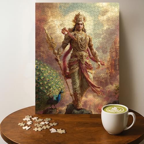 KARTIKEYA casse-tête bois Inde 500 morceaux adulte 20 x 15 po