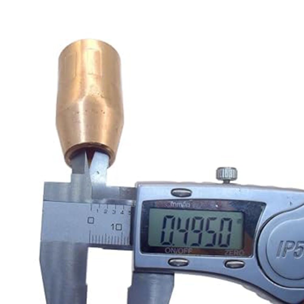 Confezione da 5 ugelli di saldatura MIG in rame VNS50F Velocity Flush filettatura fissa da 1/2", per parti di ricambio per saldatori Fusion serie 140/180/220/250